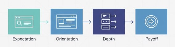 anticipation, orientation, deepening, final value