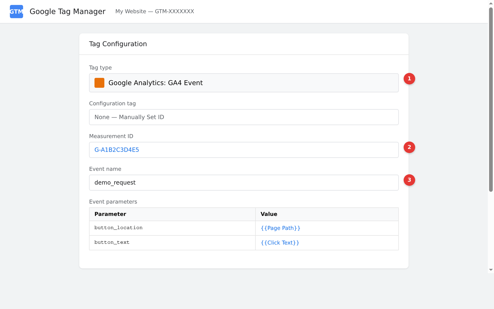 Google Tag Manager GA4 Event tag configuration